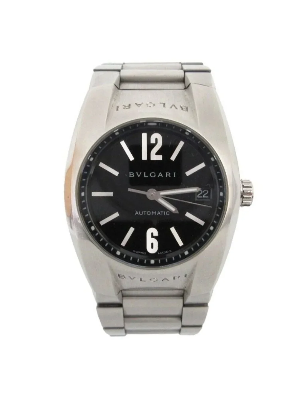 Bvlgari Watch Ergon Date Automatic Winding Auto Silver